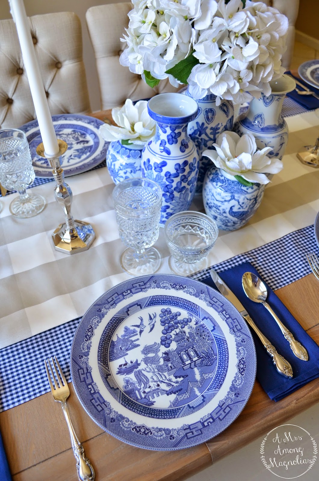 Blue and White Bridal Shower A Mrs Among Magnolias