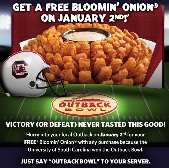 Outback bowl freebies