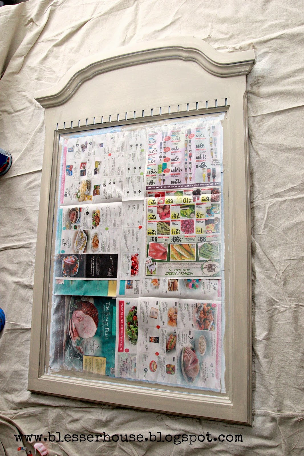 DIY Restoration Hardware Finished Mirror Bless'er House