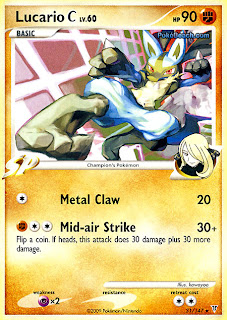 Lucario C Pokemon Card Supreme Victors set