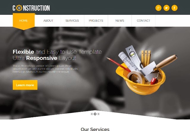 Construction - Industrial Muse Template