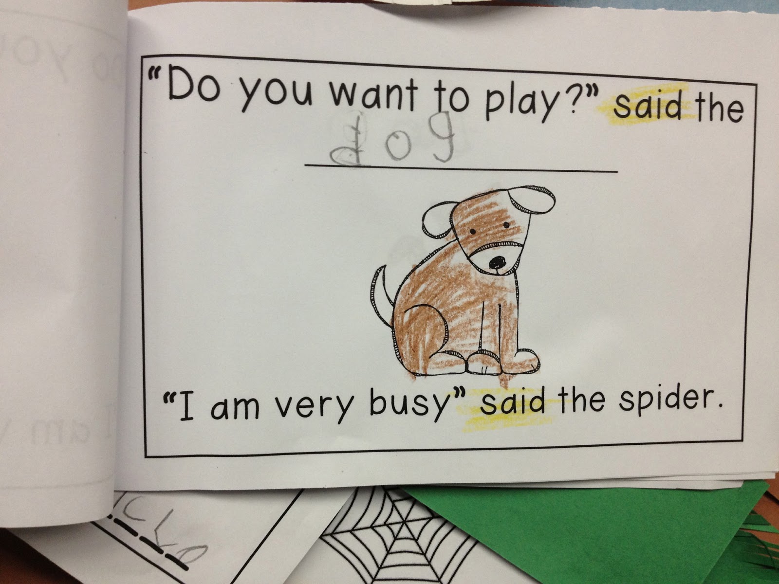 The very busy spider activities