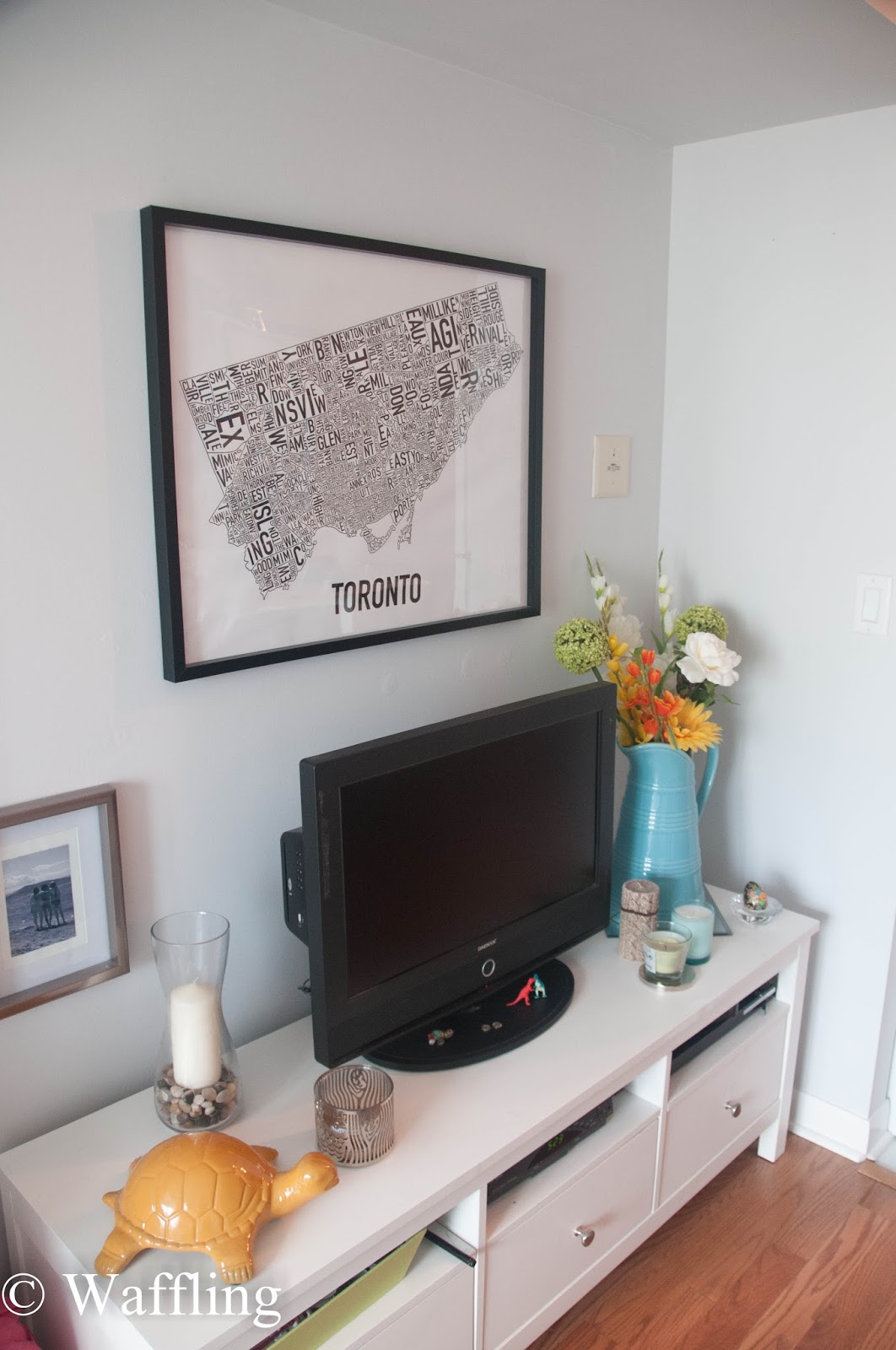 Waffling TV Stand Update with Chalk Paint®