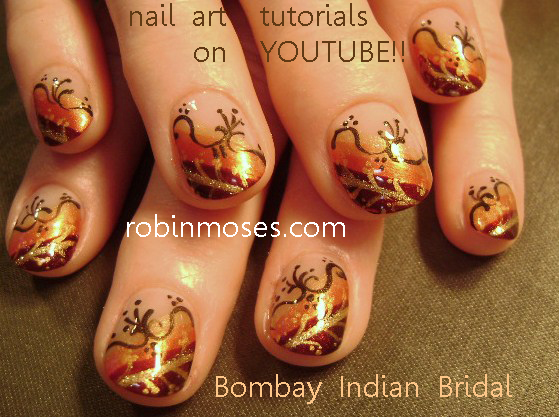 Nail Art Design indian wedding nails, fall wedding, fall