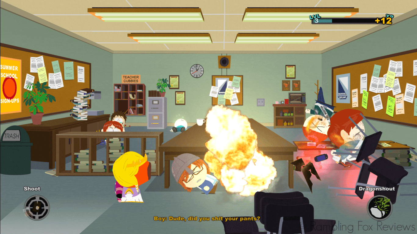South Park: The Stick of Truth - Game Review school dragonshout gingers