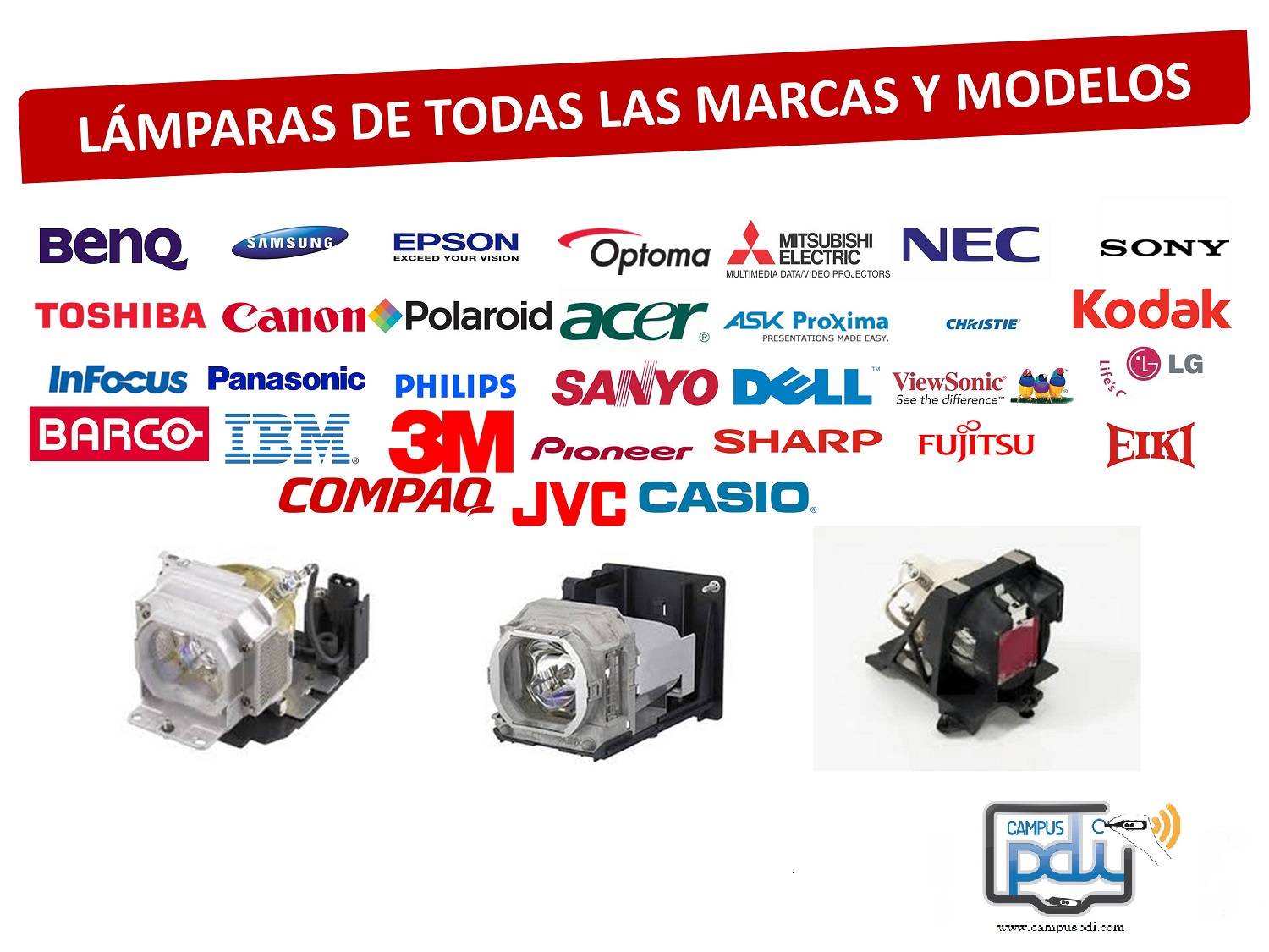 Especialistas en Educación lamparas de todas las marcas y modelos