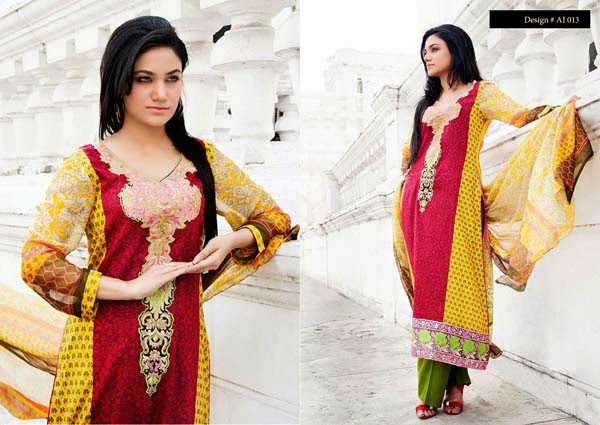 Amna Ismail Awesome Casual Wear Lawn Clothing Collection 2014 For Women