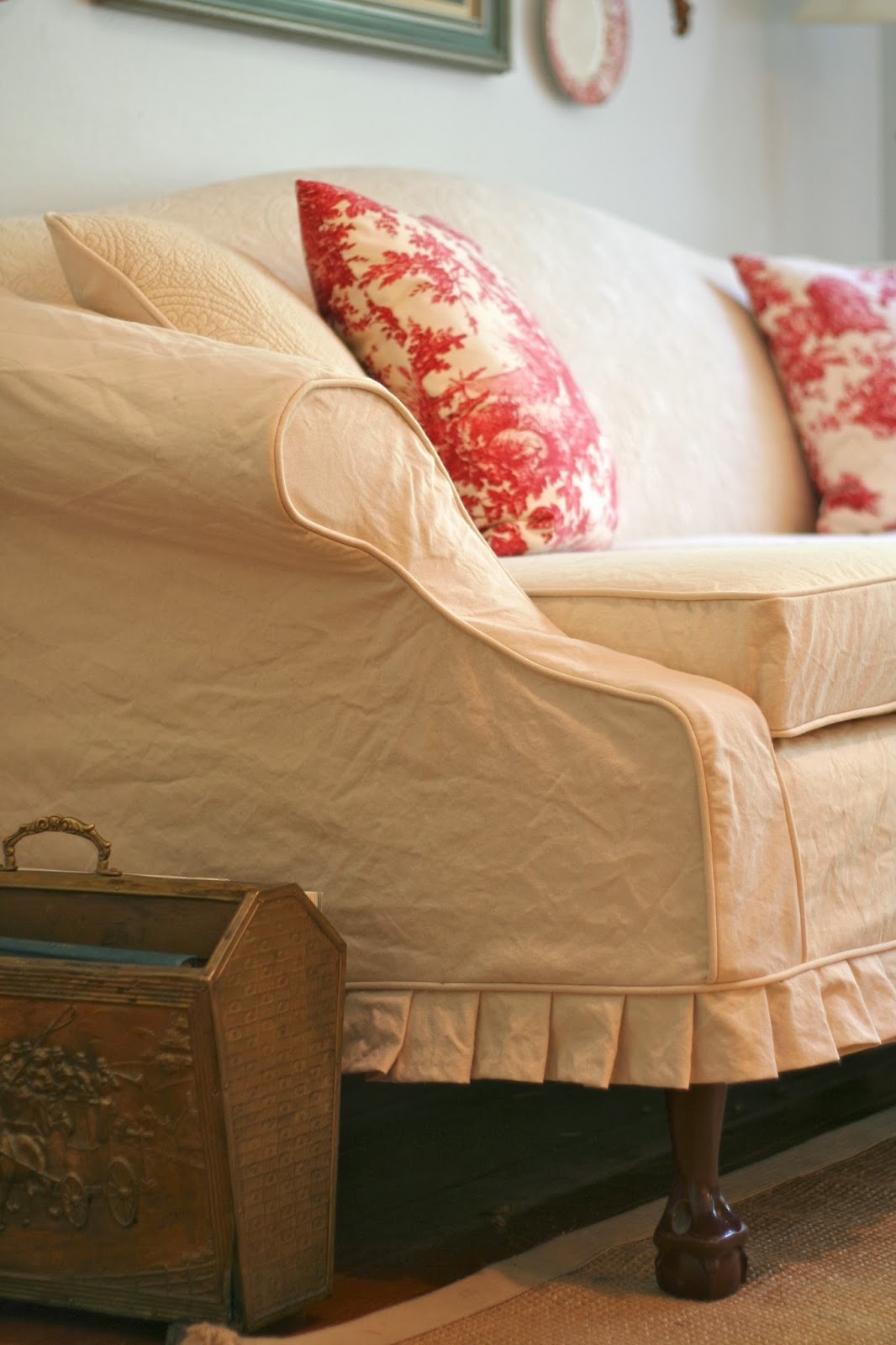 Custom Slipcovers by Shelley Vintage Quilt Couch