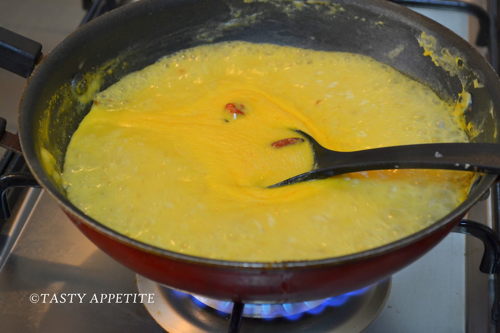 How to make Mango Kadhi / North Indian Style Recipe / StepbyStep
