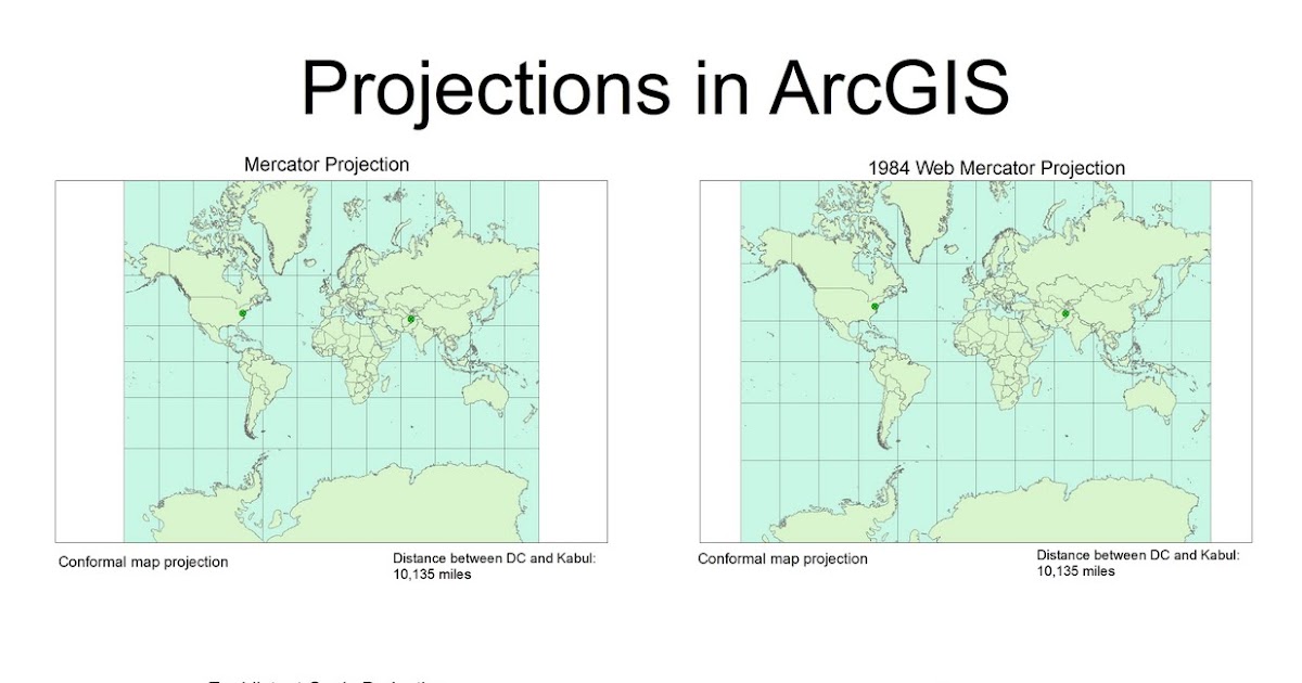 Geog 7 Intro to GIS Projections in ArcGIS (Lab 5)