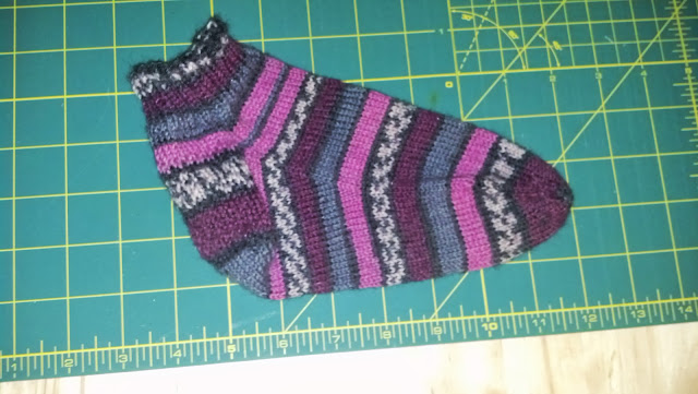 basic knit sock finished
