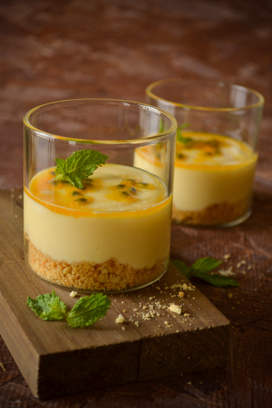 EGGLESS NOBAKE PASSION FRUIT PUDDING kurryleaves