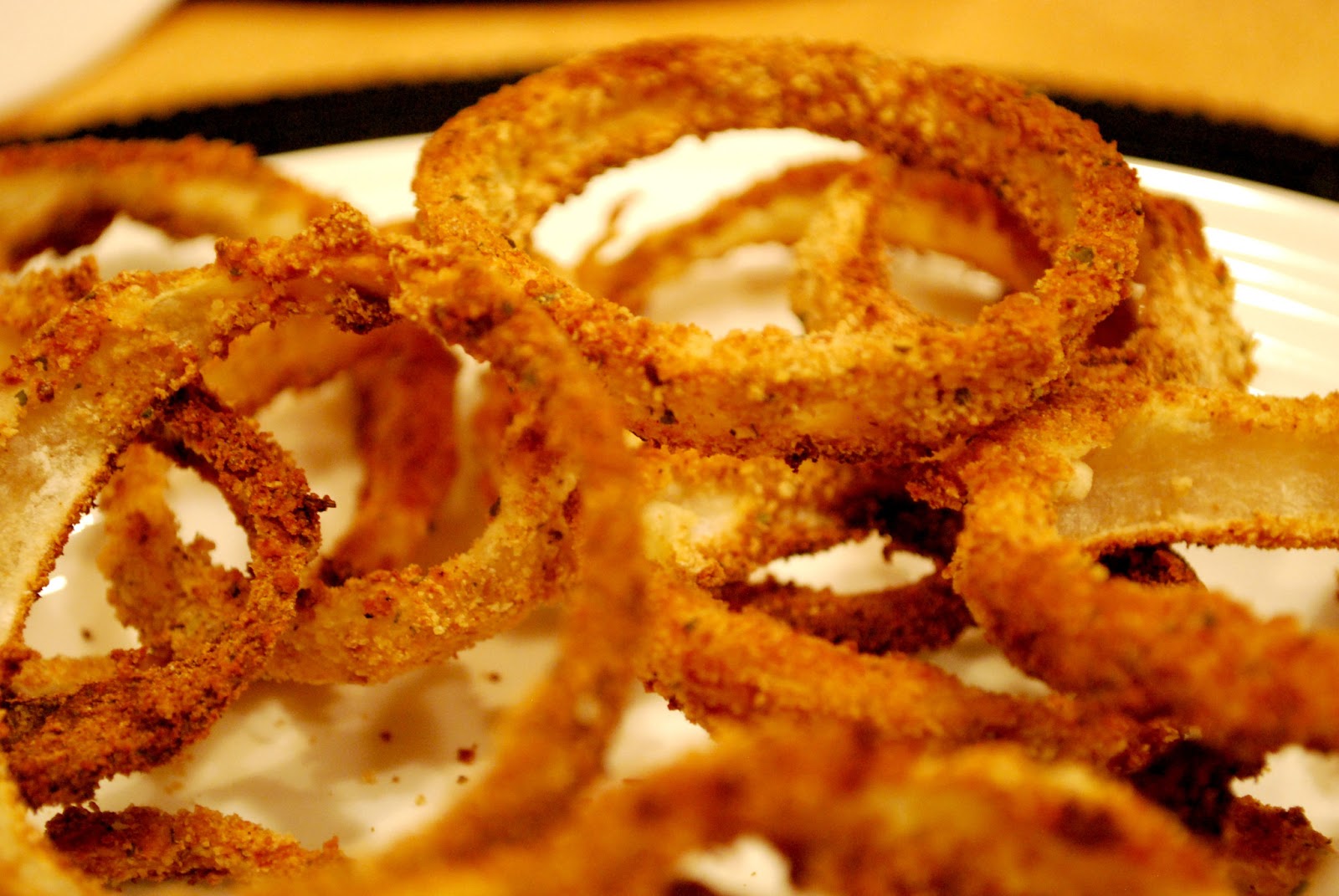 A Girl's Guilty Pleasures Crispy Oven Baked Onion Rings
