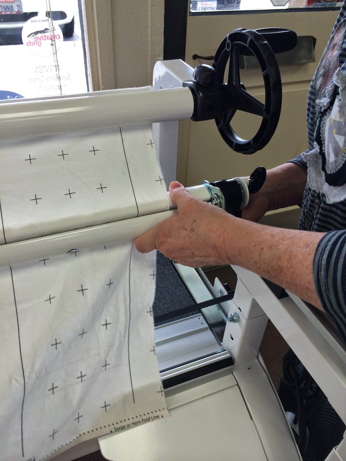 Sew Special with Denise Tips for loading on the Momentum frame by baby