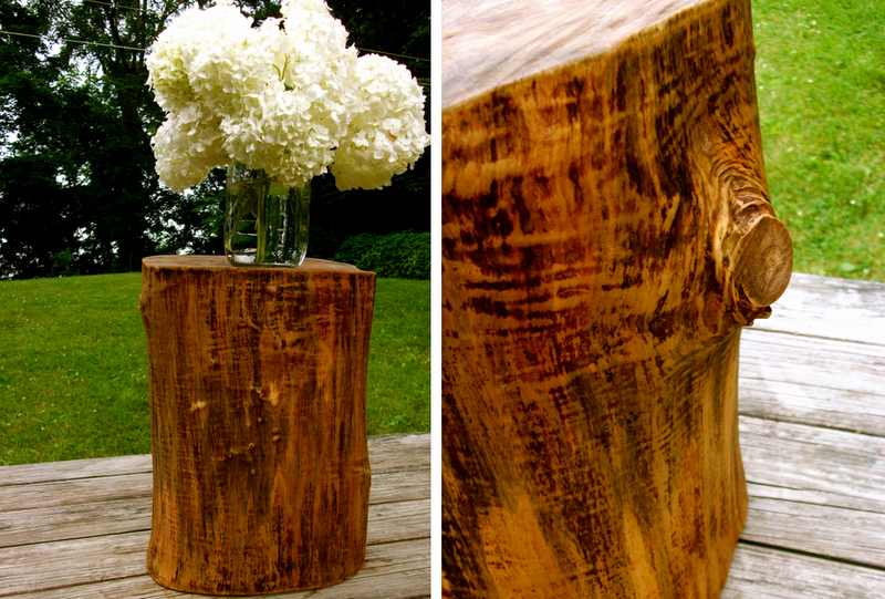 DIY tree stump table A Daily Something