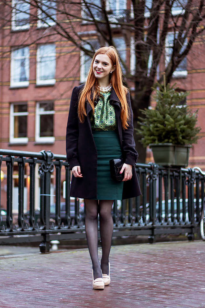 Festive Christmas or New Years Eve budget fashion blogger outfit