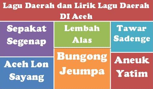 lagu khas daerah aceh