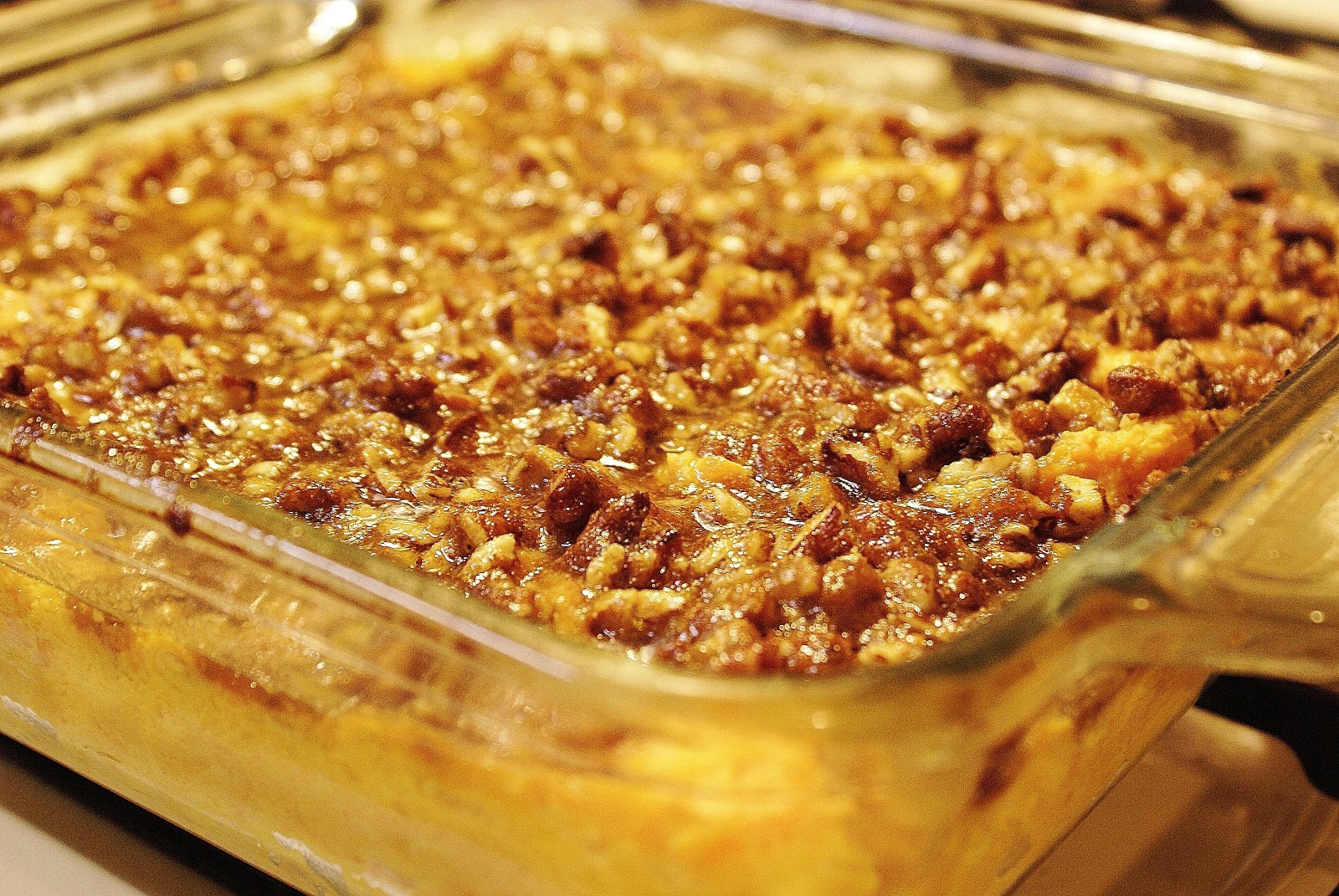The Hungry Lovers Pecan Orange Sweet Potato Casserole