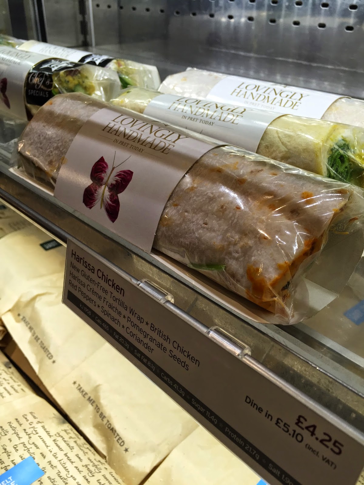 The Best of Gluten Free Products Gluten Free Wrap at Pret a Manger