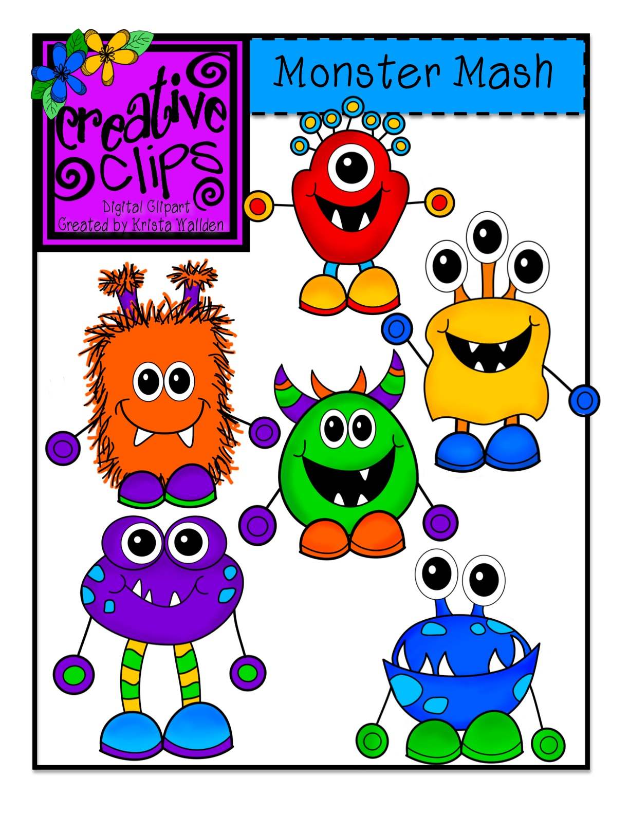 Day 2 Freebie Monster Writing Pages and New Monster Clipart! title=
