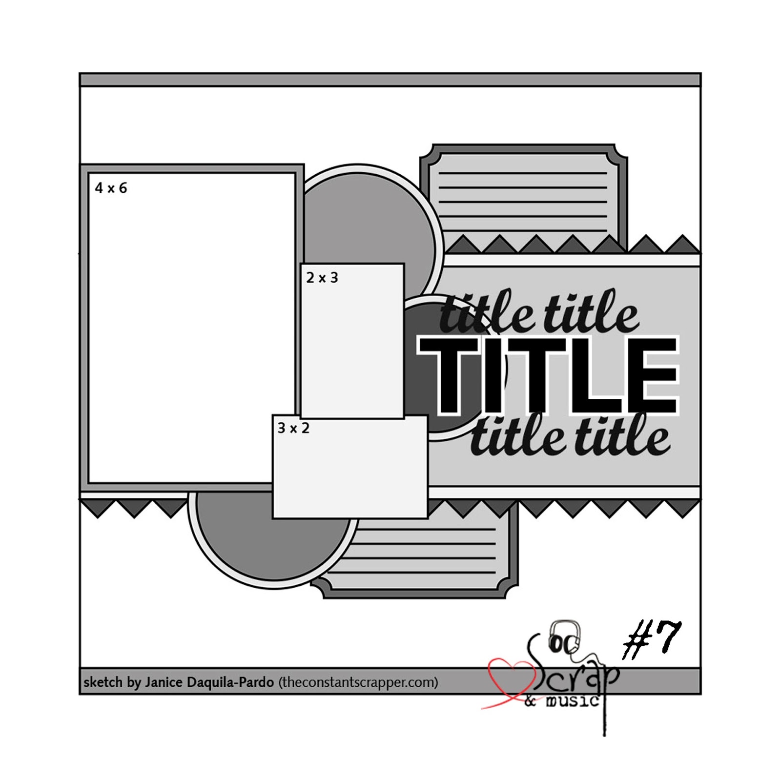 Scrap & Music Sketch 7...Put your records on