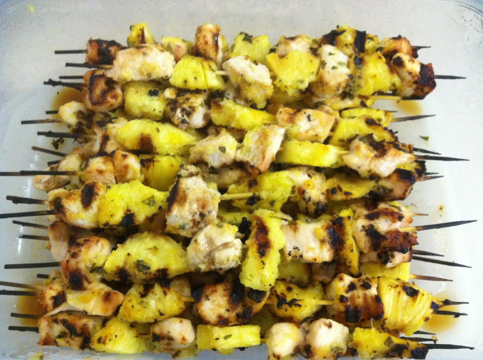 Marlena's Menu Chicken and Pineapple Skewers