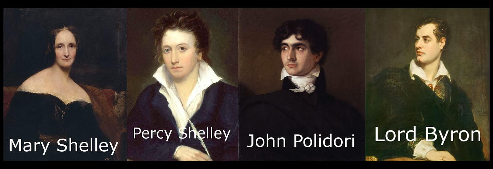 Image result for mary shelley byron percy polidori