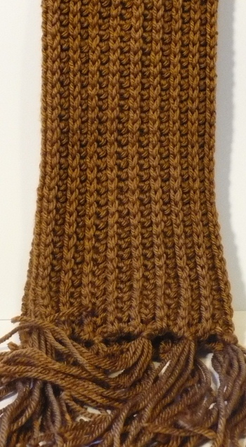 Lets create: Crochet Rib Stitch Scarf