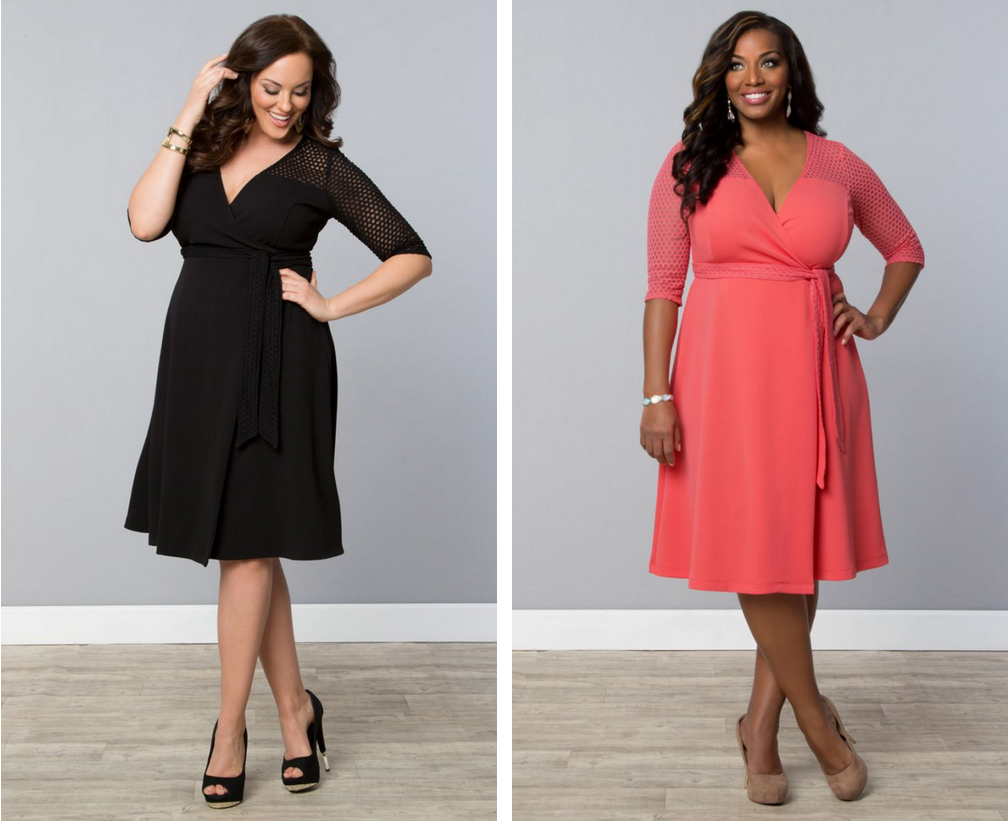 Kiyonna black wrap dress Kiyonna black wrap dress