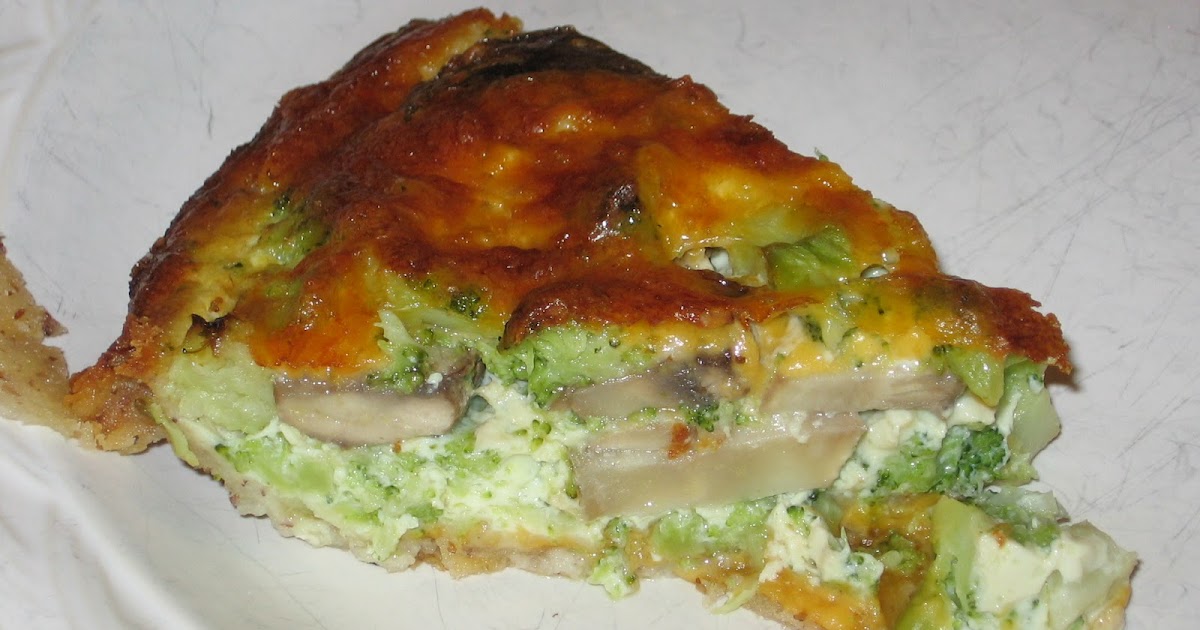 Gluten Free Recipe Cravings Broccoli Mushroom Quiche Gluten Free
