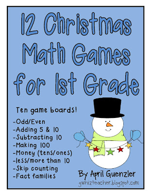 Fun games 4 learning: freebies gwhizteacher: Christmas Math Games