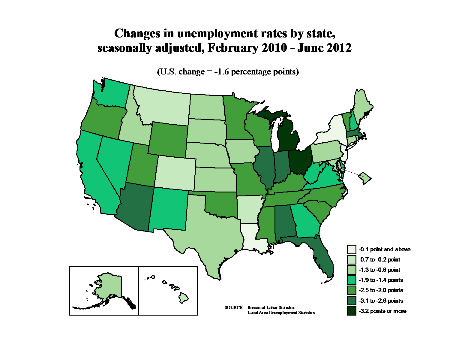 Great Graphic Unemployment by State Business Insider