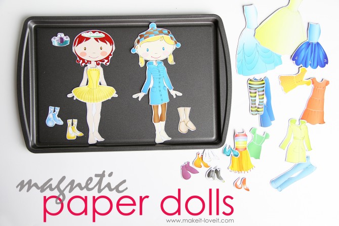 diy magnetic paper dolls my own road easy diy gifts for the holidays diy magnetic paper dolls my own road easy diy gifts for the holidays