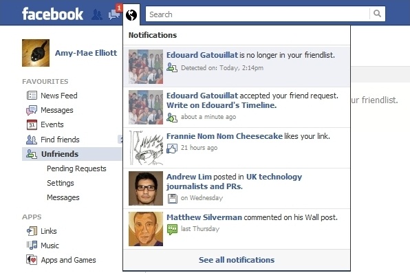 Facebook Unfriend Finder