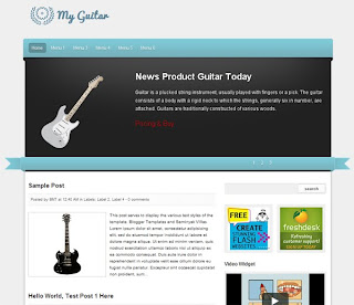 My Guitar Blogger Template