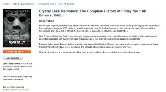 Crystal Lake Memories Pre-Order Now Available On iTunes!