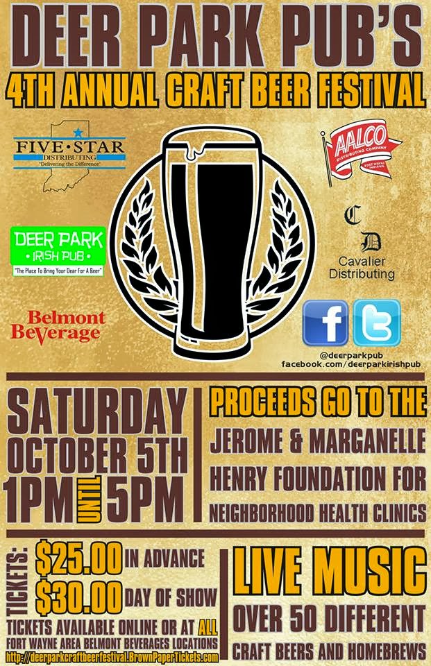 IndianaBeer 4th Annual Craft Beer Festival Deer Park Irish Pub Fort Wayne