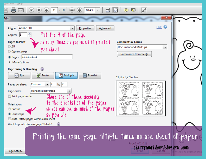 How To Print Multiple Pages On One Page Pdf