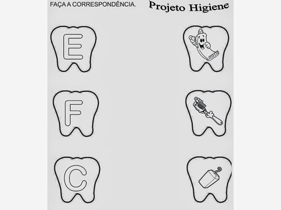 CANTINHO DA TIA FÊ HÁBITOS DE HIGIENE - imagens para colorir hábitos de higiene