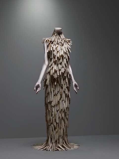 alexander mcqueen white dress spray paint