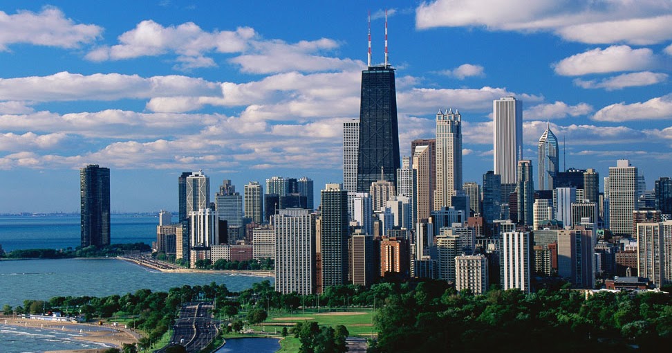 World Visits Chicago Skyline View Fantastic Attractions