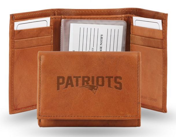 NFL Embossed Trifold Leather Wallet