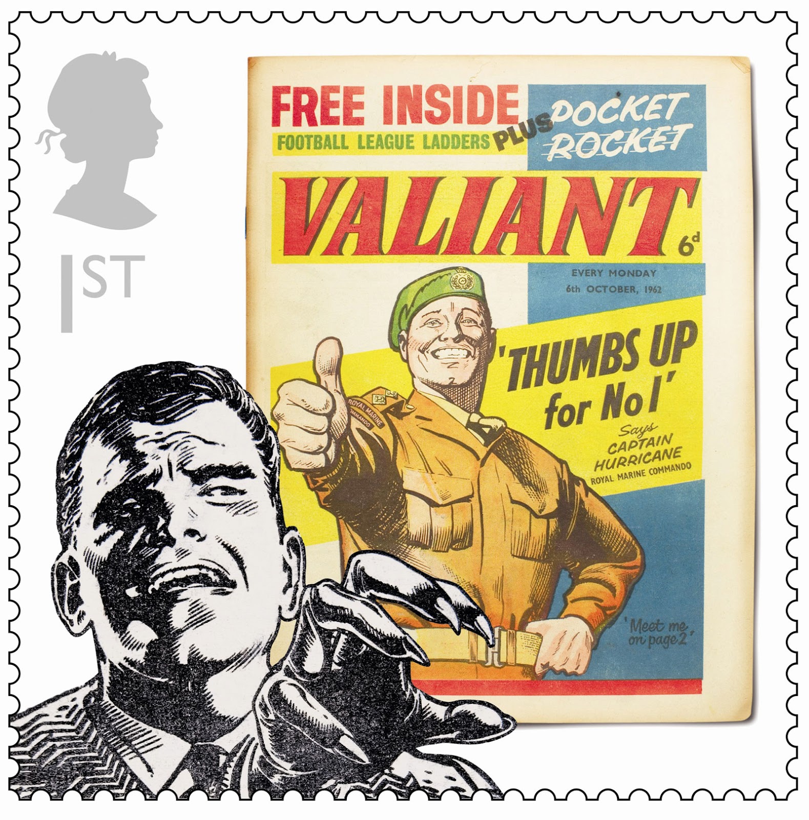 downthetubes.net news blog: British Comic Stamps: Valiant