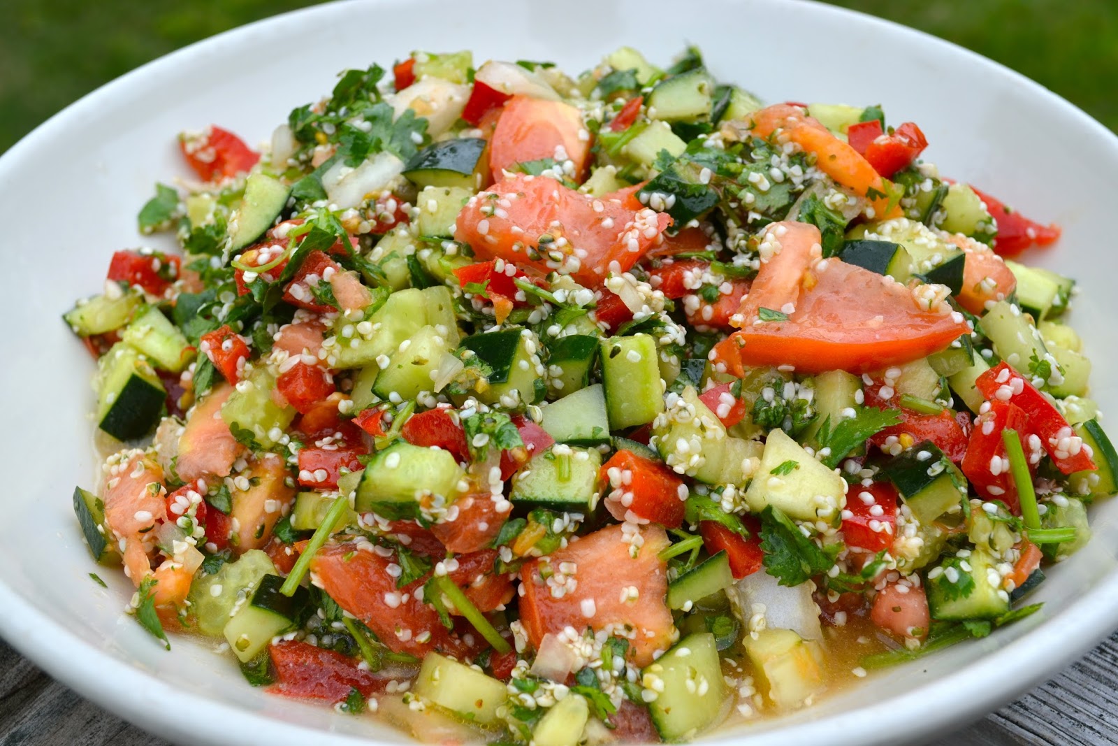 Summer Hemp Seed Salad