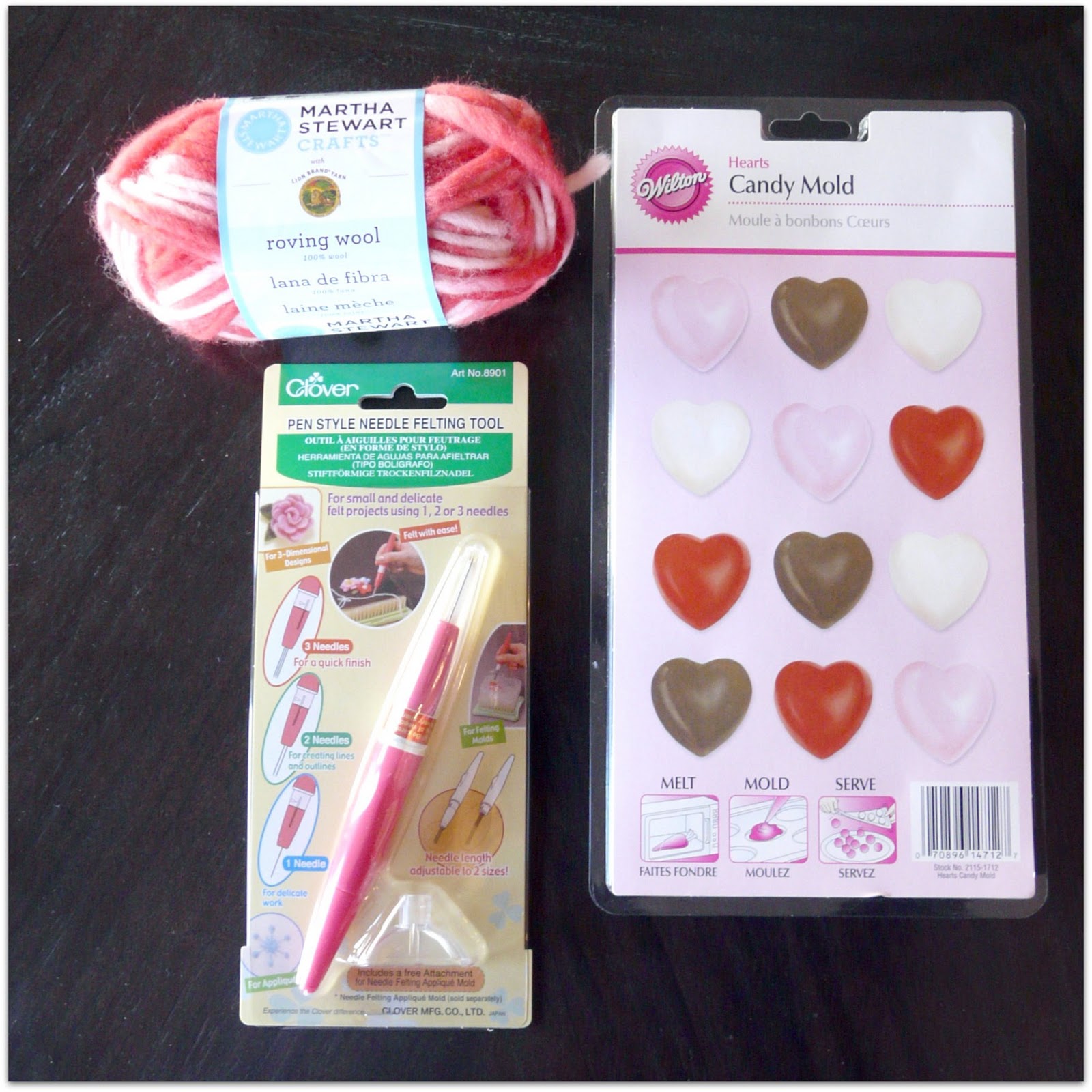 [Make] Needle Felted Hearts