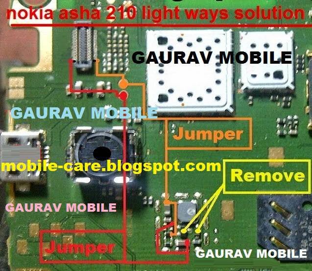 Mobilerdx24 Nokia Asha 210 Display Light Ways Solution