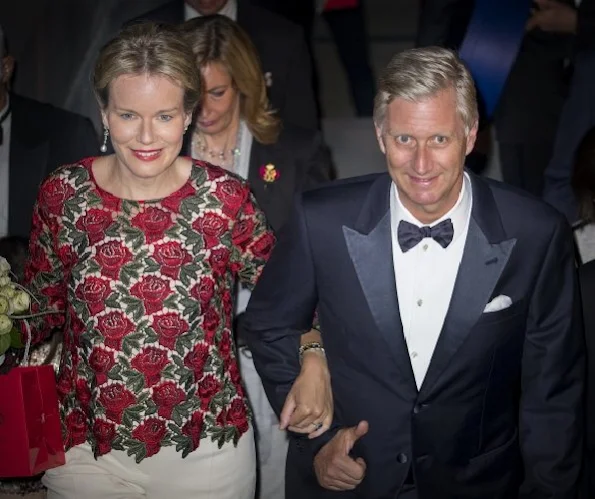 King Philippe and Queen Mathilde of Belgium attends the 8th gala concert of the King Baudouin foundation organized by the East Flanders committee in Gent, Belgium
