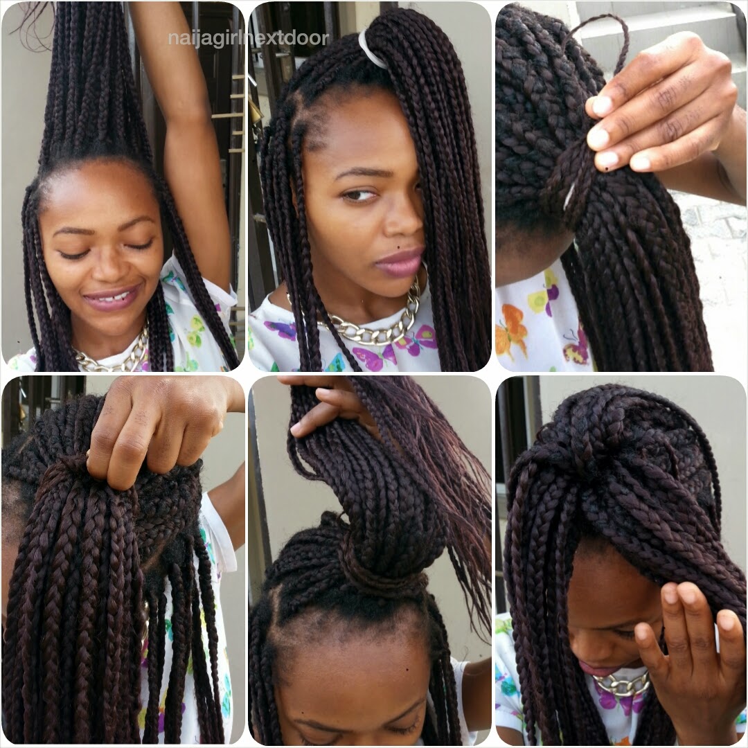 4 Interesting ways to style your box braids Naija girl next door
