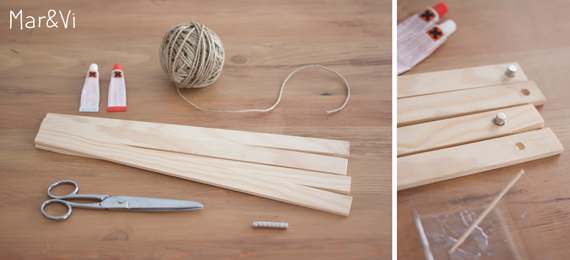DIY: colgador para láminas hecho en madera paso a paso