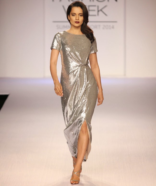 Lakme Fashion Week 2014 - Kangna Ranaut Becomes Showstopper for Jabong.com